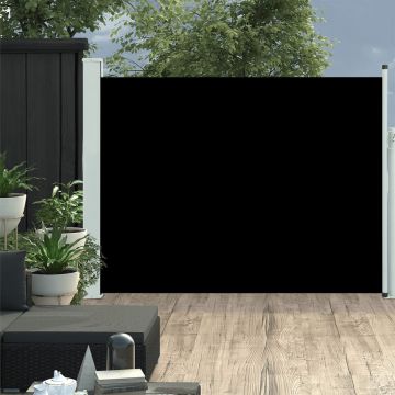 Gossi copertina laterala retractabila de terasa, negru, 140x500 cm