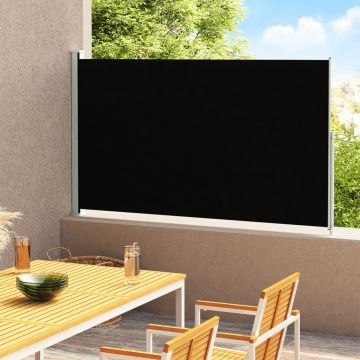 Gossi copertina laterala retractabila de terasa, negru, 180x300 cm