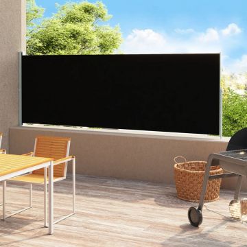 Gossi copertina laterala retractabila de terasa, negru, 220 x 500 cm
