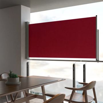 Gossi copertina laterala retractabila de terasa, rosu, 120 x 300 cm