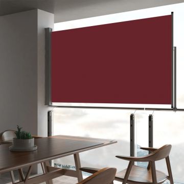 Gossi copertina laterala retractabila de terasa, rosu, 140 x 300 cm