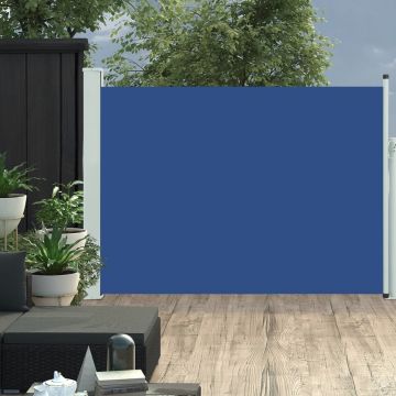 Gossi copertina laterala retractabila terasa, albastru, 120x500 cm