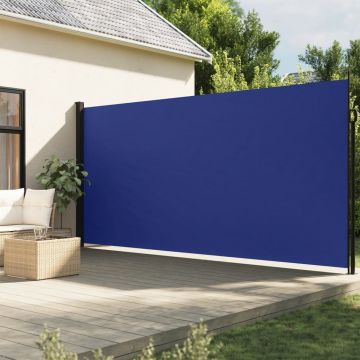 Gossi copertina laterala retractabila, albastru, 200x600 cm