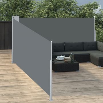 Gossi copertina laterala retractabila, antracit, 100 x 1000 cm