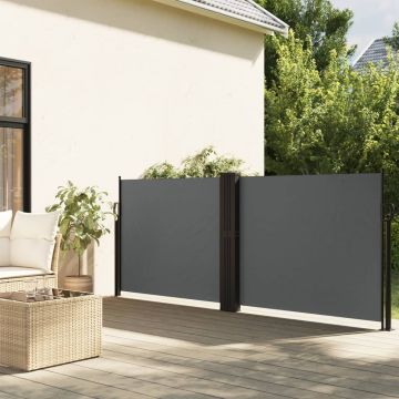 Gossi copertina laterala retractabila, antracit, 140x1200 cm
