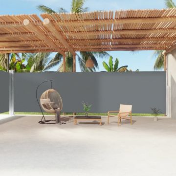 Gossi copertina laterala retractabila, antracit, 220x1200 cm