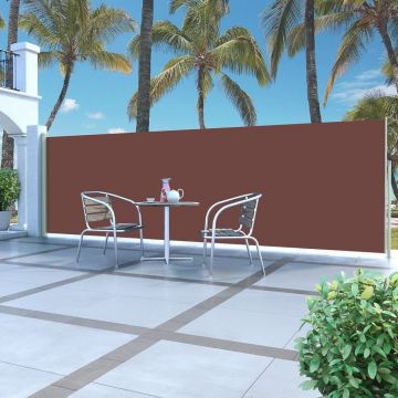 Gossi copertina laterala retractabila, maro, 160x500 cm