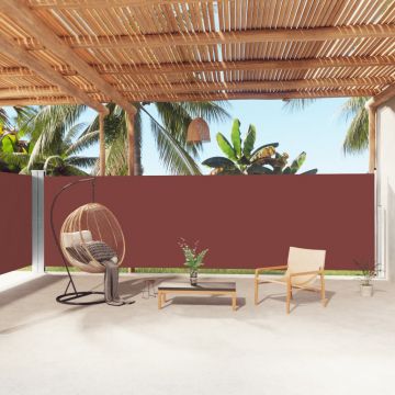Gossi copertina laterala retractabila, maro, 180x1000 cm