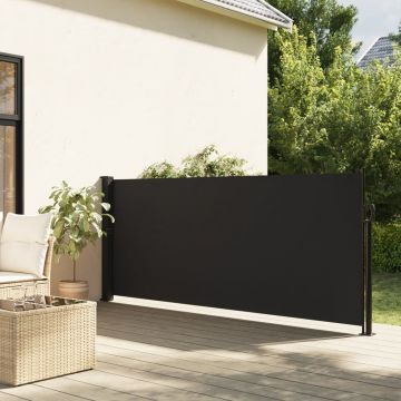 Gossi copertina laterala retractabila, negru, 120 x 300 cm