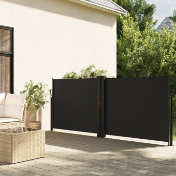 Gossi copertina laterala retractabila, negru, 120x1200 cm