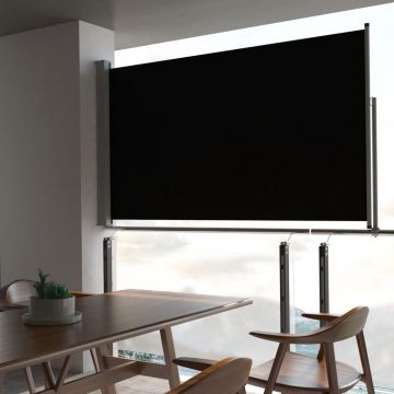 Gossi copertina laterala retractabila, negru, 140 x 300 cm