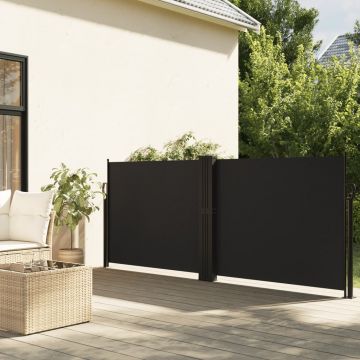 Gossi copertina laterala retractabila, negru, 140x1200 cm