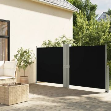 Gossi copertina laterala retractabila, negru, 140x1200 cm