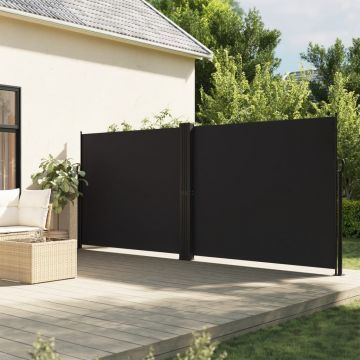 Gossi copertina laterala retractabila, negru, 160x1200 cm