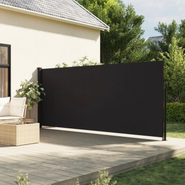 Gossi copertina laterala retractabila, negru, 160x500 cm