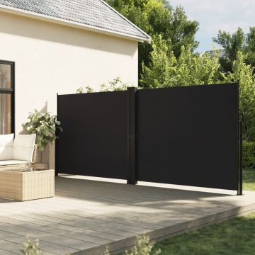 Gossi copertina laterala retractabila, negru, 180x1000 cm
