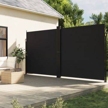 Gossi copertina laterala retractabila, negru, 220x1000 cm