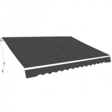 Gossi copertina pliabila actionata manual, antracit, 600 cm