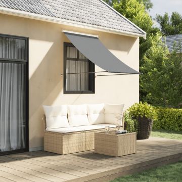 Gossi copertina retractabila, antracit, 100x150 cm, textil si otel