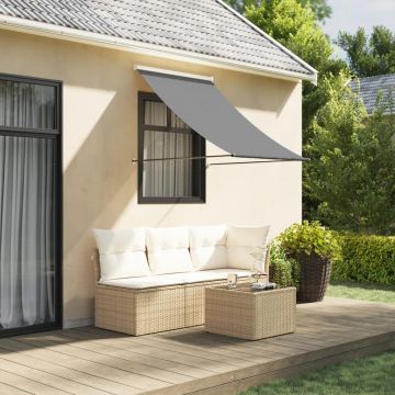 Gossi copertina retractabila, antracit, 150x150 cm, tesatura si otel