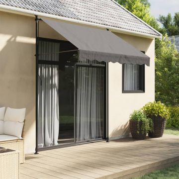 Gossi copertina retractabila, antracit, 200x150 cm, tesatura si otel