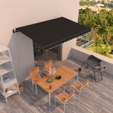 Gossi copertina retractabila automat, antracit, 400x350 cm