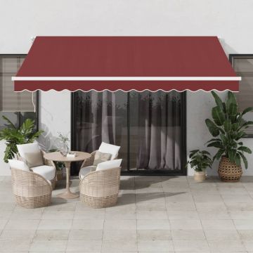 Gossi copertina retractabila automat cu led, visiniu, 400x350 cm