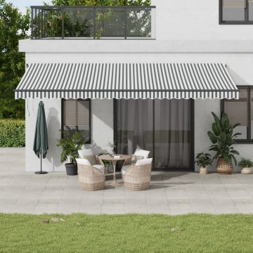 Gossi copertina retractabila automat led-uri antracit/alb 600x350 cm