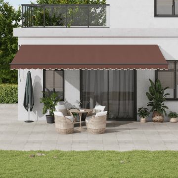 Gossi copertina retractabila automat, maro, 600x350 cm