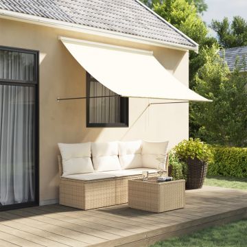 Gossi copertina retractabila, crem, 250x150 cm, tesatura si otel