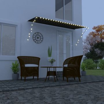 Gossi copertina retractabila cu led, antracit, 350 x 150 cm
