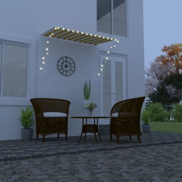 Gossi copertina retractabila cu led, galben si alb, 250 x 150 cm