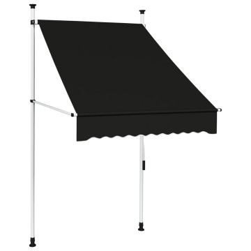 Gossi copertina retractabila manual, antracit, 100 cm
