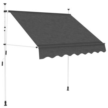 Gossi copertina retractabila manual, antracit, 200 cm