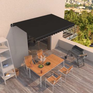 Gossi copertina retractabila manual, antracit, 400x350 cm