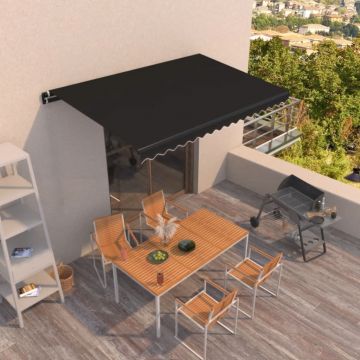Gossi copertina retractabila manual, antracit, 450x350 cm