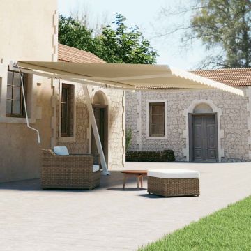 Gossi copertina retractabila manual, crem, 600x300 cm