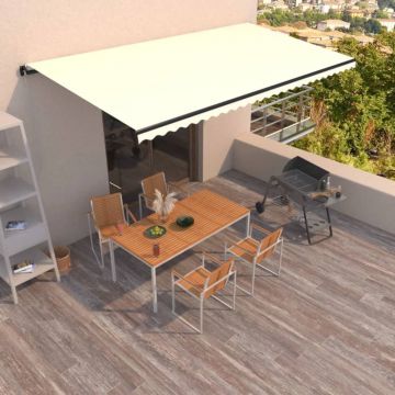 Gossi copertina retractabila manual, crem, 600x350 cm