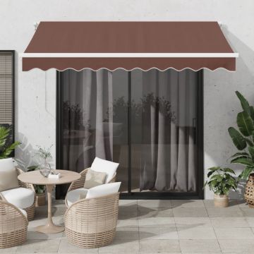 Gossi copertina retractabila manual, maro, 300x250 cm