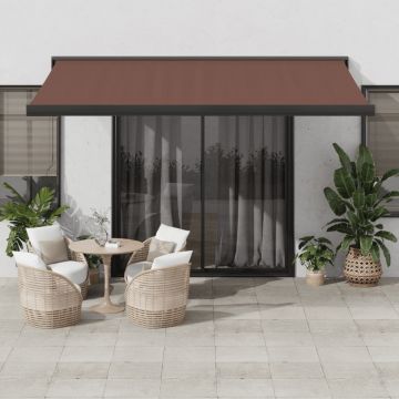 Gossi copertina retractabila manual, maro, 400x300 cm