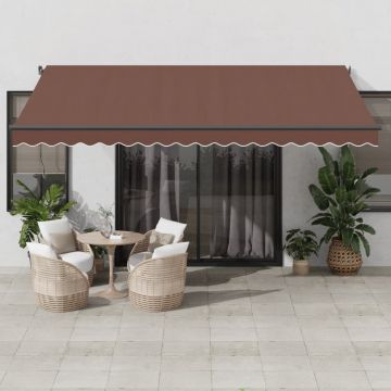 Gossi copertina retractabila manual, maro, 450x350 cm