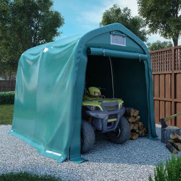 Gossi cort de garaj, verde, 2,4 x 2,4 m, pvc