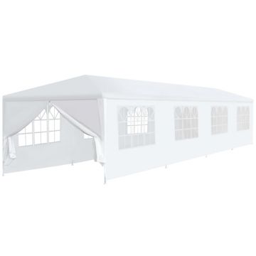 Gossi cort de gradina, alb, 3 x 12 m