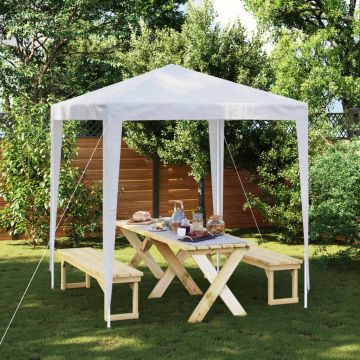 Gossi cort de petrecere, alb, 2 x 2 m
