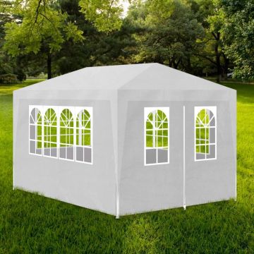 Gossi cort de petrecere, alb, 3 x 4 m