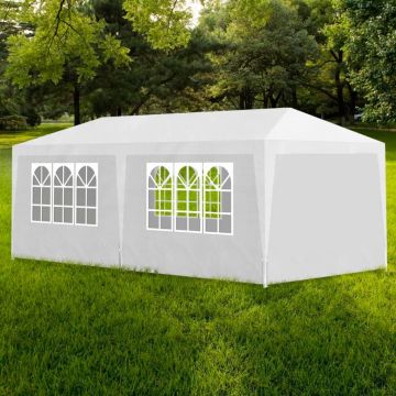 Gossi cort de petrecere, alb, 3 x 6 m