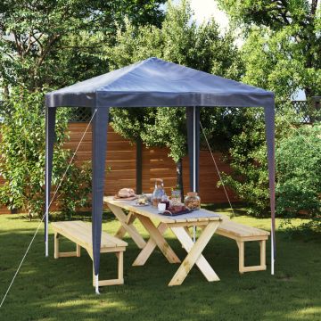 Gossi cort de petrecere, albastru, 2 x 2 m