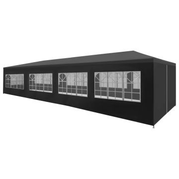 Gossi cort de petrecere, antracit, 3 x 12 m