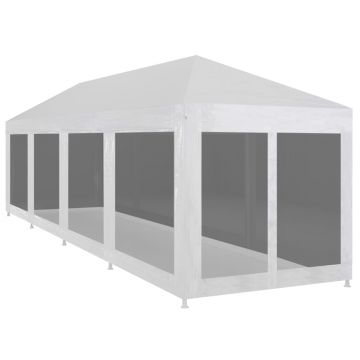 Gossi cort de petrecere cu 10 pereti din plasa, 12 x 3 m