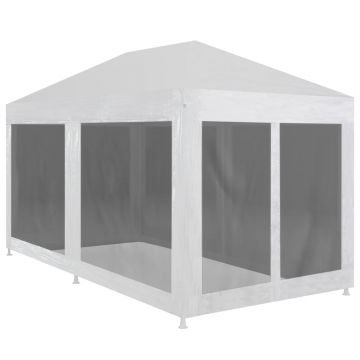 Gossi cort de petrecere cu 6 pereti din plasa, 6 x 3 m